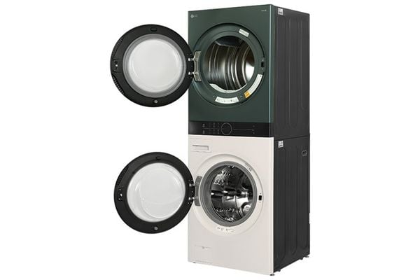Tháp giặt sấy LG WashTower Inverter giặt 25 kg - sấy 17 kg WT2517NHEG