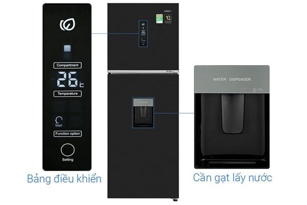 Tủ lạnh Aqua Inverter 318 lít AQR-T369FA(WBS)