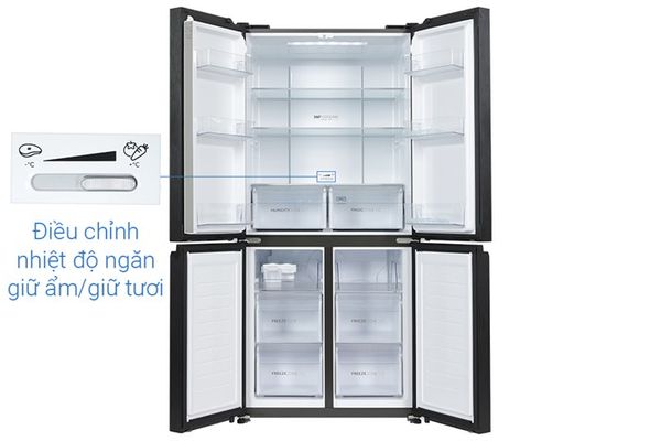 Tủ lạnh Aqua Inverter 469 lít Multi Door AQR-M536XA(GB)