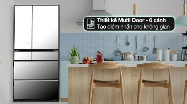 Tủ lạnh Hitachi Inverter 735 lít Multi Door R-ZX740KV X