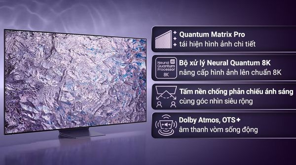 Smart Tivi Neo QLED 8K 75 inch Samsung 75QN800C