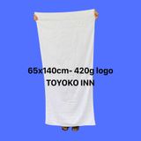  Combo 3 Khăn Tắm Khách Sạn  xuất Nhật 65X140CM -420g { Dệt logo TOYOKO INN} THAI BINH TOWEL Cotton 100% Mềm Mại Siêu Thấm Hút Không Xù Bông  Nhà Tắm khăn  tang trắng khach san 