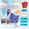 Combo 5 khăn tắm 70x140cm (Tặng 5 khăn lau đa năng) THAI BINH TOWEL làm từ sợi Microfiber siêu mềm mịn, thấm hút nước  Nhà Tắm - longcuu khan  long cuu
