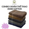  COMBO 5 khăn Gội Đầu 35x80cm THAI BINH TOWEL Cotton 100% Mềm Mại Siêu Thấm Hút Không Xù Bông LINH Nhà Tắm Khăn Tắm khăntam 