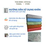  (Tặng 5 khăn lau đa năng) Combo 5 khăn tắm 50x100cm  Thai Binh Towel - Sợi Microfiber Siêu Mềm Siêu Thấm Hút - Lông Cừu - Thai Binh Towel 