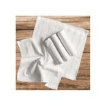  Combo 50 khăn lau bếp vuông trắng 25x25 ThaiBinh towel làm từ sợi cotton cao, khăn lau bếp đa năng làm khăn lau bàn, lau chén, lau tay. 