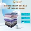 COMBO 5 Khăn Gội Đầu xuất Hàn 40x80cm THAI BÌNH TOWEL Cotton 100% Mềm Mại Siêu Thấm Hút Không Xù Bông  Nhà Tắm Khăn Tắm khăn gia dinh