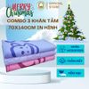  (Mua 1 tặng 5 khăn lau đa năng) Bộ 3 khăn tắm 70x140cm in hình ThaiBinh Towel  làm từ sợi microfiber Mềm Mại thấm hút nước Nhà Tắm khantam khăn  tắm khăn  tắm khăn  tắm khan  long cuu 