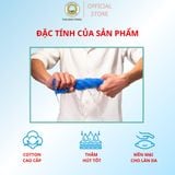  Bộ 6 khăn ( 2 tắm 60x120cm, 2 gội 40x80cm, 2 mặt 30x50cm) THAIBINH  làm từ sợi cotton mềm mịn thấm hút nước không đổ lông nhatam khăn  tắm bath towel 