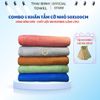 Combo 5 khăn tắm 50x100cm +5 khăn lau đa năng Thai Binh Towel  làm từ sợi microfiber siêu mềm mại, không xổ lông, thấm hút nước tốt Nhà Tắm khanlongcuu