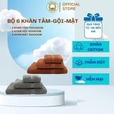  Combo 6 Khăn Thái Bình Towel 100% Cotton Siêu Thấm Hút - 2 Khăn Tắm 70x140cm, 2 Khăn Gội 35x80cm, 2 Khăn Mặt 28x50cm - Động Vật Xanh Lá Chống Phai Màu Nhà Tắm khăn  tang khan khăn gia khăn  tắm 