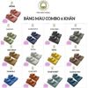 Bộ 6 khăn ( 2 tắm 60x120cm, 2 gội 40x80cm, 2 mặt 30x50cm) THAIBINH  làm từ sợi cotton mềm mịn thấm hút nước không đổ lông nhatam khăn  tắm bath towel 
