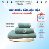  Bộ 3 khăn (tắm gội lau mặt) Thai Binh Towel  làm từ sợi cotton cao cấp siêu thấm hút khăn  tang khăn  tắm 