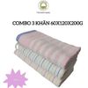  Combo 3 Khăn tắm 60x120cm, loại mỏng xuất Nhật dư THAI BINH TOWEL kẻ sọc Dùng Để làm khăn tắm Siêu Mềm Mại Thấm Hút Cotton Nhà Tắm khăn gia dinh 