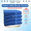 Combo 4 Khăn Tắm Cỡ Đại 70x140cm Thai Binh Towel 100% Cotton Siêu Thấm Hút Nhà Tắm khăn gia dinh khăn  tắm