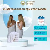  Khăn tắm trắng khách sạn 5* KT85x140cm TL620g THAI BINH  làm từ sợi Cotton mềm mịn, thấm hút nước tốt Nhà Tắm khăn khach san bath towel 