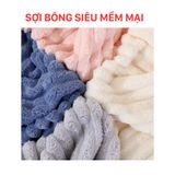  Combo 3 khăn tắm sóng nước 70x140cm cao cấp Thai Binh Towel - Lông cừu Hàn Quốc, sợi Microfiber siêu mềm mịn, thấm hút nước tốt 