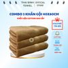  Combo 3 Khăn gội đầu 40x80cm Thai Binh Towel 100% Cotton Siêu Thấm Hút Nhà Tắm khăn gia dinh khăn  tắm khach san 