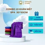 COMBO 10 khăn Lau mặt spa KT30*50cm THAI BINH TOWEL 100% Microfiber Siêu Mềm Siêu Thấm Hút Khăn Tắm Nhà Tắm khăn vi sợi 
