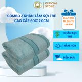  Combo 2 Khăn Tắm 60x120cm Thai Binh Towel Sợi Tre Mềm Mại Siêu Thấm Hút Không Xù Bông Cotton Nhà Tắm khăn  tắm khăn gia khăn  tắm 
