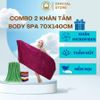  COMBO 2 Khăn body 70x140cm quấn người, khăn tắm spa, khăn đắp người spa THAI BINH TOWEL 100% Microfiber Siêu Mềm Siêu Thấm Hút Nhà Tắm khăn  tam khăn  tắm đa năng 