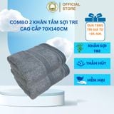 COMBO 2 khăn tắm sợi tre cao cấp 70*140cm THAIBINH TOWEL Mềm Mại Siêu Thấm Hút Không Xù Bông Không Phai Màu khantam Nhà Tắm khăn  tắm 