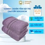  COMBO 2 khăn tắm sợi tre cao cấp 50*100cm THAIBINH TOWEL Mềm Mại Siêu Thấm Hút Không Xù Bông Không Phai Màu khantam  50x100 khantam Cotton Nhà Tắm khan khănhut  nuoc khăn  tắm 