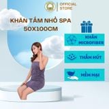  Khăn tắm nhỡ spa 50x100cm THAI BINH TOWEL 100% Microfiber Siêu Mềm Siêu Thấm Hút Nhà Tắm Cotton tím đậm thoáng khí đủ  các màu trắng có thể tái sử dụng áo màu nâu nhạt chống rách khăn vi sợi 