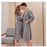  Áo choàng tắm cao cấp THAI BINH TOWEL 100 % chất cotton tổ ong đẹp cho khách sạn, du lịch, nghỉ dưỡng, Spa, Đi Biển, Đi Ngủ Nữ Women Dress Trắng 