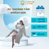  Áo choàng tắm cao cấp THAI BINH TOWEL 100 % chất cotton tổ ong đẹp cho khách sạn, du lịch, nghỉ dưỡng, Spa, Đi Biển, Đi Ngủ Nữ Women Dress Trắng 