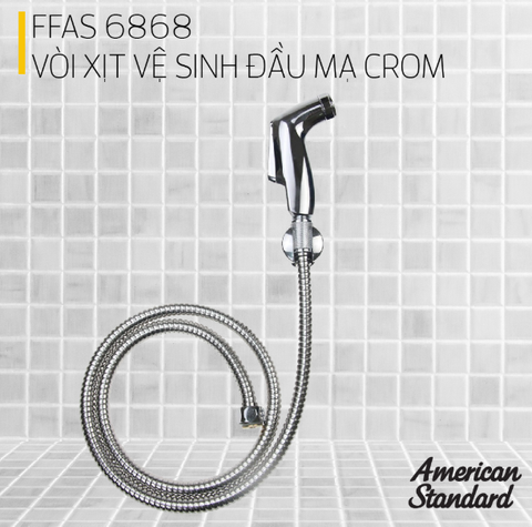 Vòi xịt vệ sinh đầu mạ chrome FFAS6868
