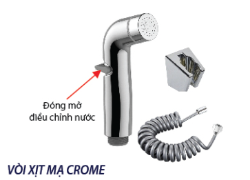 Vòi xịt kèm bồn cầu Kaniss KS 0628P