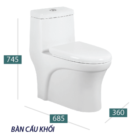 Bồn cầu 1 khối KANISS KS 4504NP