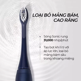  Bàn Chải Điện Làm Trắng Răng Halio Sonic Whitening Electric Toothbrush PRO Limited Edition - Midnight Blue 