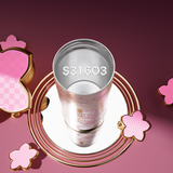  Ly Giữ Nhiệt Cao Cấp GERM BST Hoa Anh Đào - Màu Hồng Trắng 500ml - Inox 316L Nguyên Khối 