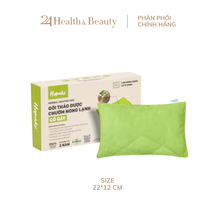  Gối Chườm Thảo Dược Đa Năng Hapaku – Làm Nóng Bằng Lò Vi Sóng (Size Nhỏ 22x12cm) 