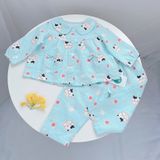  Pizama bé gái xô cotton Áo Lá Homewear A202, đồ dài tay bé gái babydoll mặc ngủ bốn mùa 