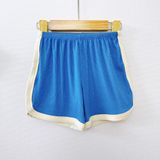  Bộ đồ bé trai thun tăm lạnh rayon Áo Lá Homewear A158 cộc tay quần đùi hình gấu áo vạt bầu 