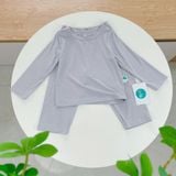  Bộ dài tay cho bé 95% sợi sồi Modal Áo Lá Homewear A221, pizama bé trai gái bốn mùa mát lạnh mềm mướt 