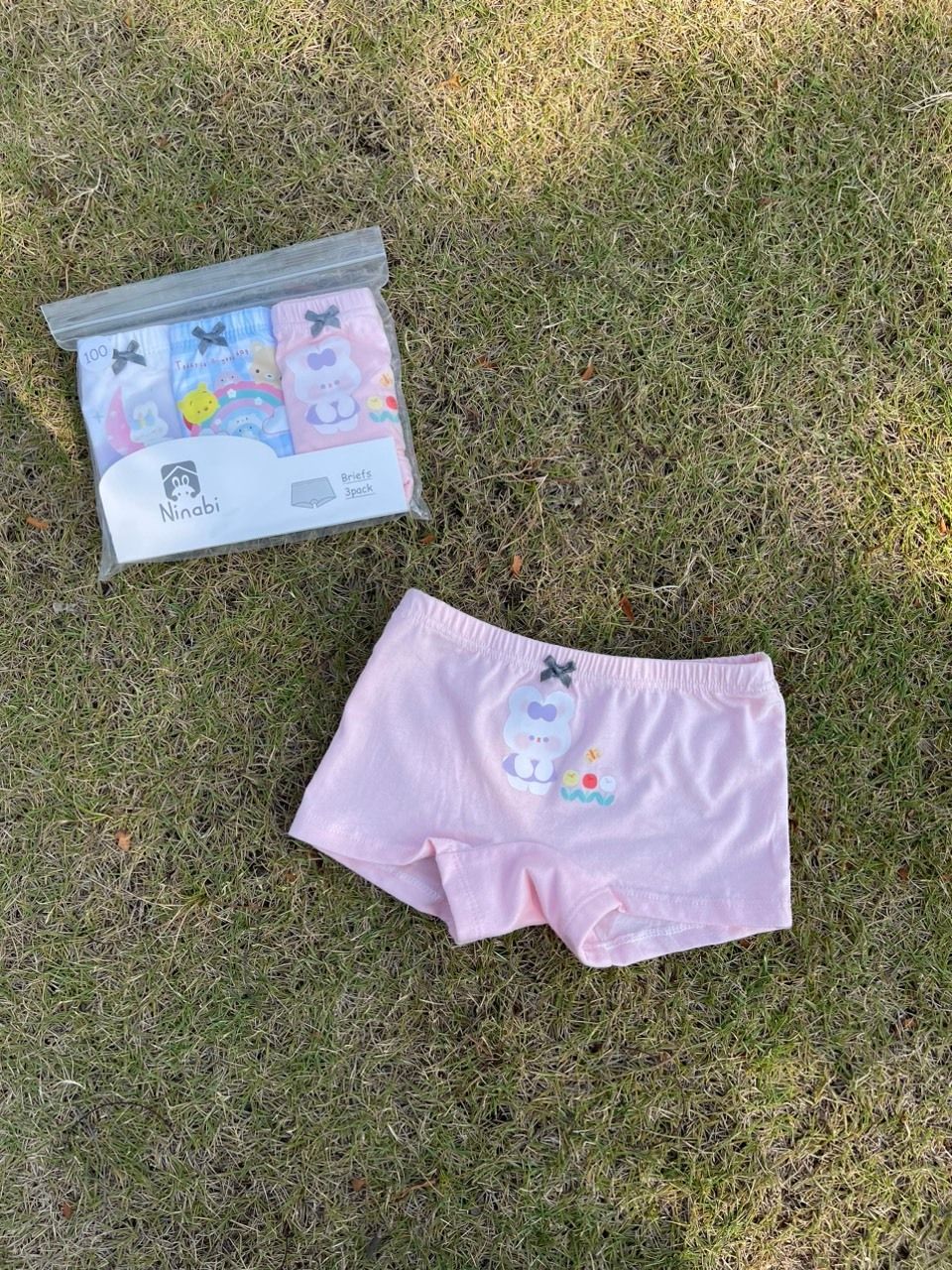  Quần chip đùi bé gái mặc váy vải cotton NNB011, combo 3 quần lót cho bé gái co giãn thoải mái 