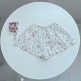  Bộ hai dây cho bé gái mặc hè thô hạt mềm mát Áo Lá Homewear A150, đồ bộ bé gái cotton quần váy đính nơ xinh 