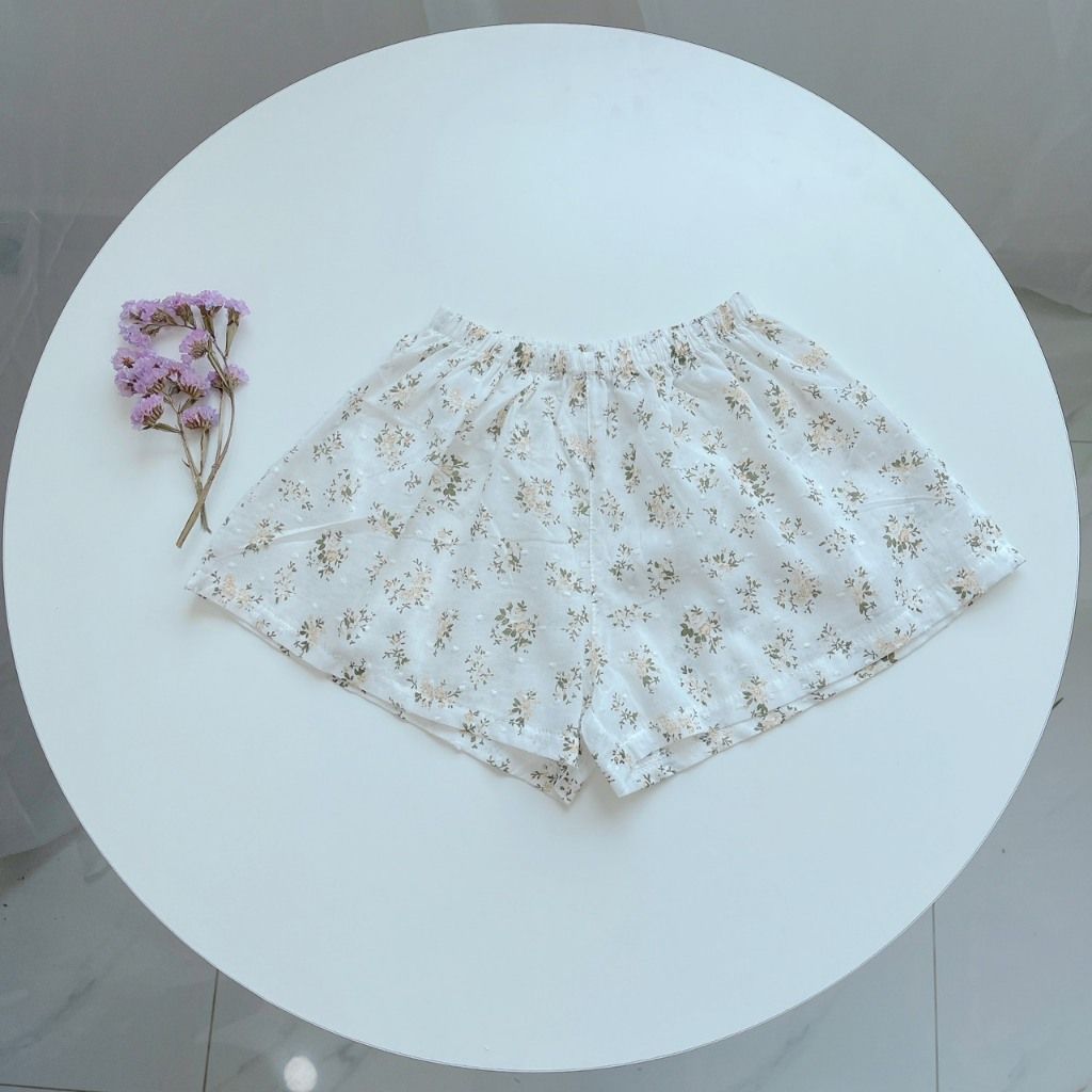  Bộ hai dây cho bé gái mặc hè thô hạt mềm mát Áo Lá Homewear A150, đồ bộ bé gái cotton quần váy đính nơ xinh 