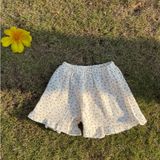  Bộ hai dây bé gái mặc hè xô muslin Áo Lá Homewear A121, đồ bộ hè bé gái quần đùi xô đũi babydoll dễ thương 