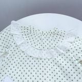  Pijama bé gái xô muslin Áo Lá Homewear A174, đồ bộ dài tay bé gái mặc ngủ bốn mùa thoáng mát 