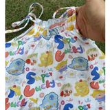  Váy hai dây bé gái mặc hè cotton mềm mát Áo Lá Homewear A141, váy hè cho bé gái babydoll maxi du lịch 