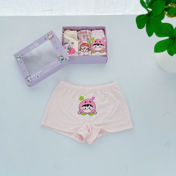  Quần lót bé gái vải sợi sồi Modal Áo Lá Homewear A200, quần chip đùi bé gái mặc váy kháng khuẩn mướt mát lạnh 