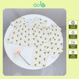  Bộ ngủ bé gái thun lụa mềm mát Áo Lá Homewear A210, đồ ngủ tay ngắn quần dài bé gái 