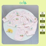  Pizama bé gái xô cotton Áo Lá Homewear A202, đồ dài tay bé gái babydoll mặc ngủ bốn mùa 