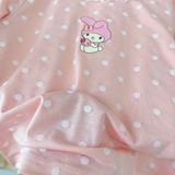  Đồ dài tay bé gái 95% sợi sồi Modal Ice Cool Lá Homewear A281, đồ ngủ cho bé mềm mướt mát lạnh viền ren chấm bi 