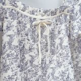  Bộ mặc nhà nữ xô muslin Áo Lá Homewear  A153, đồ bộ lửng nữ cho mẹ, đồ đôi mẹ bé 